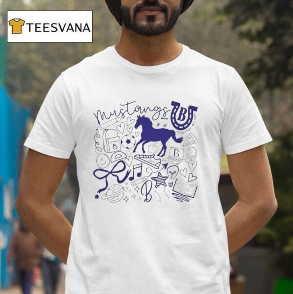 Bane Mustangs Doodle Together We Can T Shirt