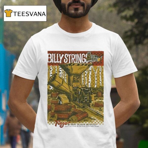 Billy Strings In Fargo North Dakota Nd At Scheels Arena On August Art By Travis Bone T Shirt