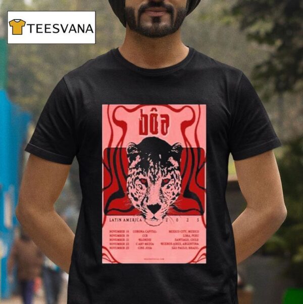 Boa Latin America Tour Dates Leopard T Shirt