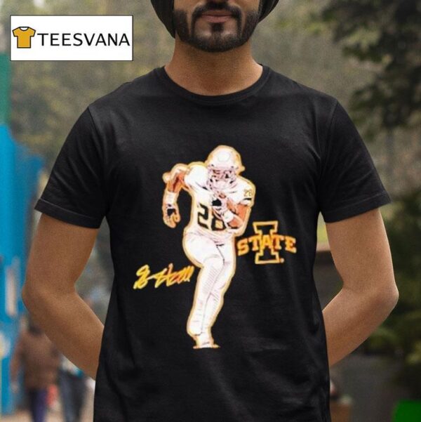 Breece Hall Superstar Pose Iowa Hawkeyes T Shirt