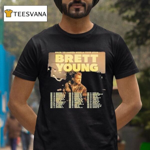Brett Young Back To Basics World Tour Dates T Shirt