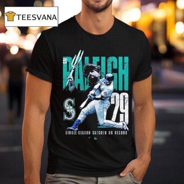 Cal Raleigh Seattle Mariners Single Season Catcher Home Run Record T Shirt