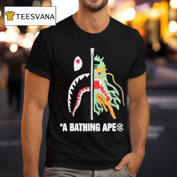 Camo Shark A Bathing Ape T Shirt