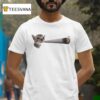 Cat Smoking Joint Ciggarates T Shirt