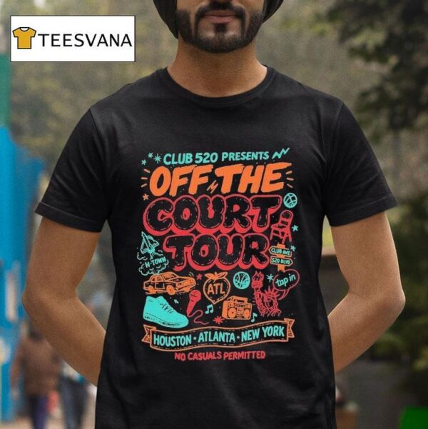 Club Off The Court Tour No Casuals Permitted T Shirt