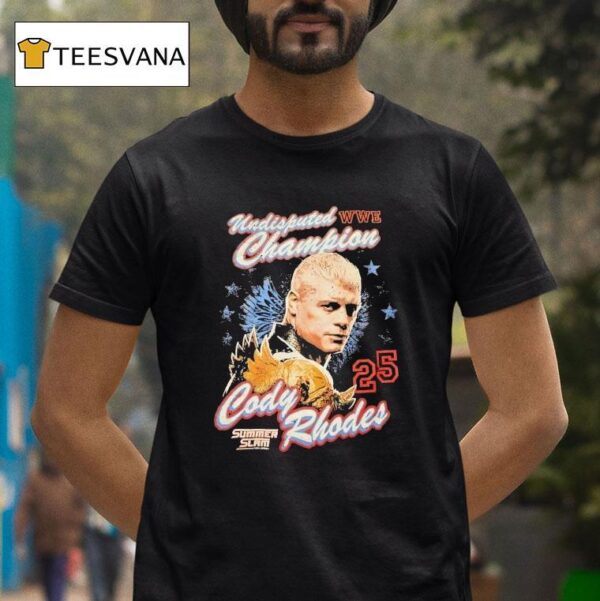 Cody Rhodes Summerslam Undisputed Wwe Champion T Shirt