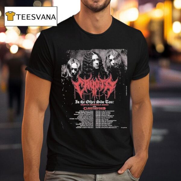 Crypta At North America In The Other Side Tour Dates With Claustrofobia Dark Metal T Shirt
