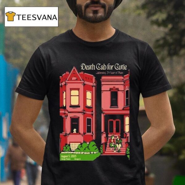 Death Cab For Cuite Aug The Chicago Theatre In Chicago Il T Shirt