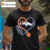 Denver Broncos Nurse Heartbeat Stethoscope T Shirt