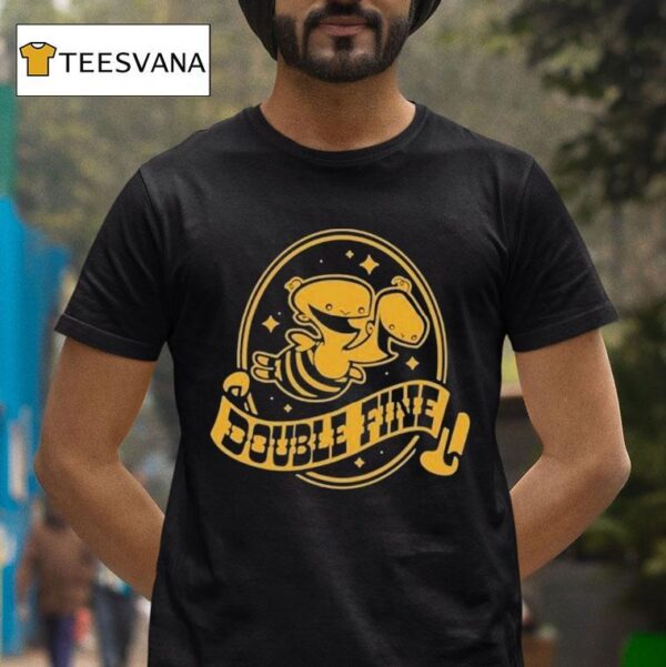 Double Fine Golden Two Headed Baby T Shirt
