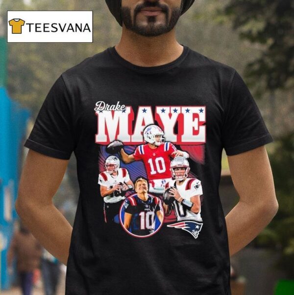 Drake Maye New England Patriots Notorious T Shirt