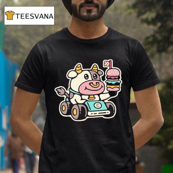 Drew Wise Fast Food Cow T Shirt
