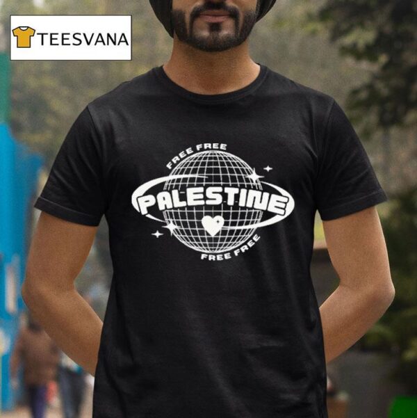 Free Palestine Globe T Shirt