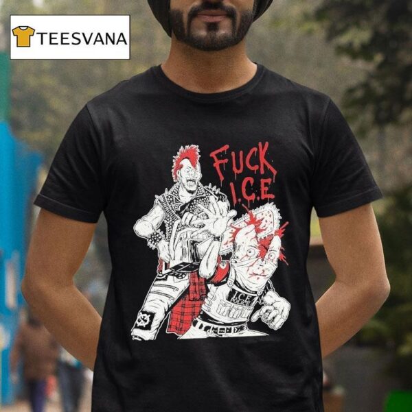 Fuck Ice Ice Police Rock Punk T Shirt