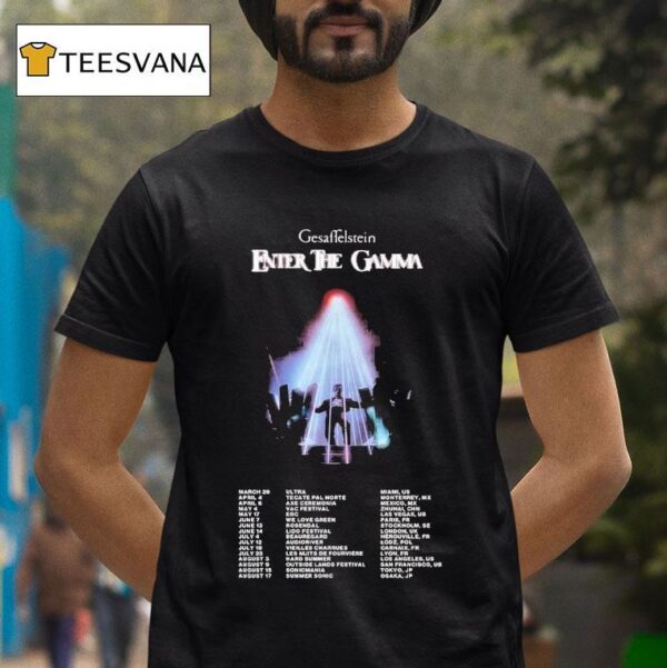 Gesaffelstein Enter The Gamma Tour Dates T Shirt