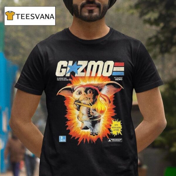 Gremlins G I Zmo To Survive War You Gotta Become War Battle Ready Gizmo With Boom Boom Action T Shirt