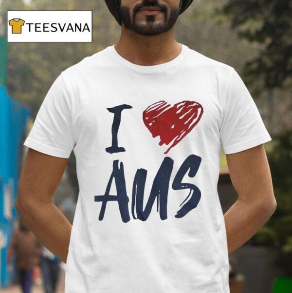 I Love Aus T Shirt