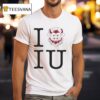 Indiana Hoosiers I Heart Iu Bison T Shirt