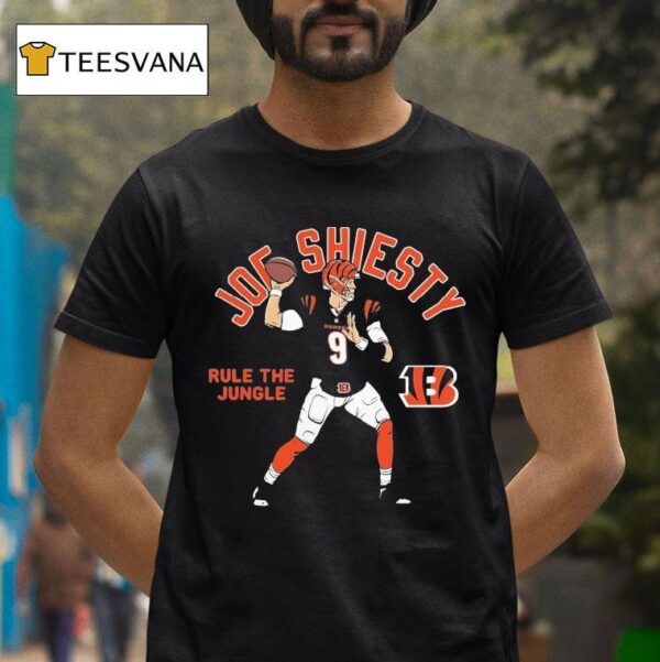 Joe Burrow Cincinnati Bengals Player Rule The Jungle Joe Shiesty T Shirt