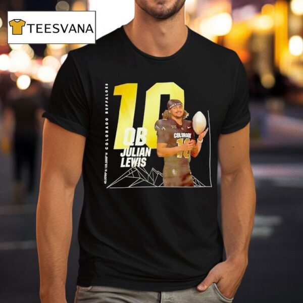 Julian Lewis Qb Colorado Buffaloes Football T Shirt