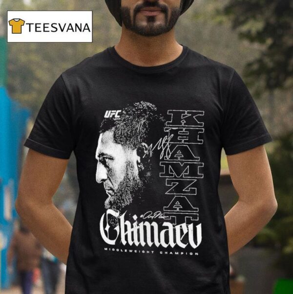 Khamzat Chimaev Ufc Andnew World Men S Middleweight Champion T Shirt