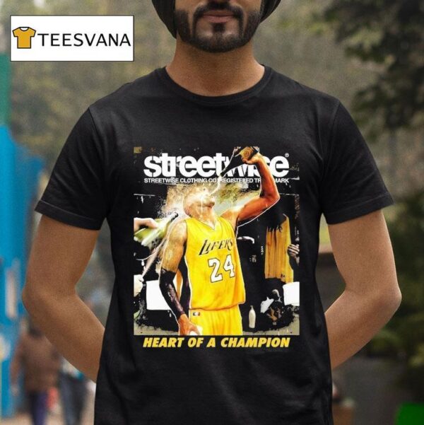 Kobe Bryant Los Angeles Lakers Streetwise Heart Of A Champion T Shirt