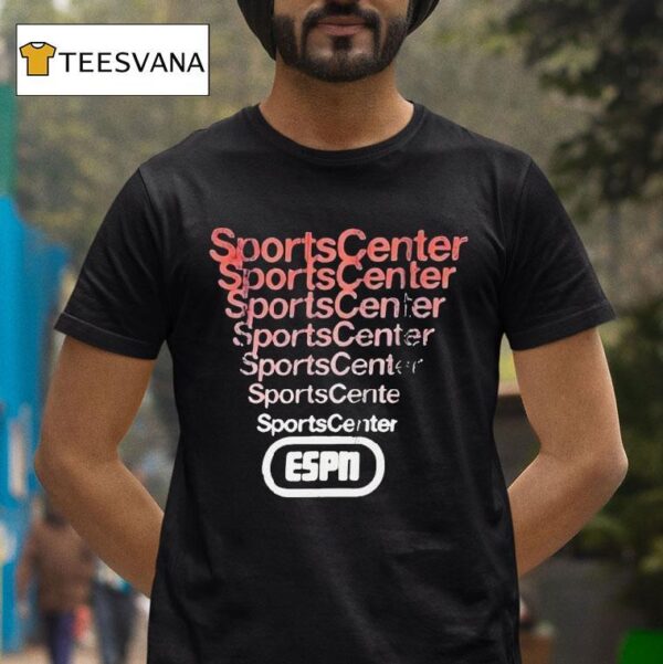 Kyle Brandt Wearing Sports Center Espn T Shirt