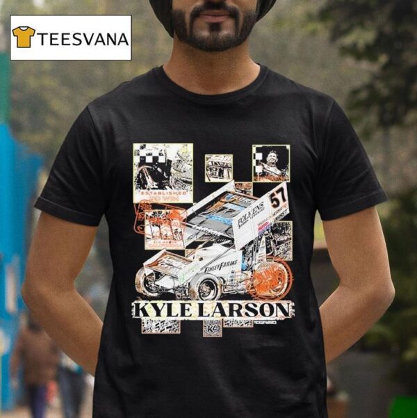 Kyle Larson Checkered Scenes T Shirt