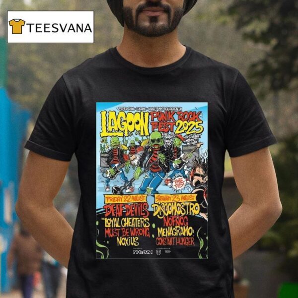 Lagoon Punk Rock Fest August At Parco Ciani Lugano T Shirt