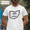 Laid In Ohio Map T Shirt