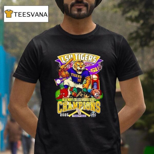 Lsu Tigers Mascot Ncaa Men S College World Series Champions T Shirt