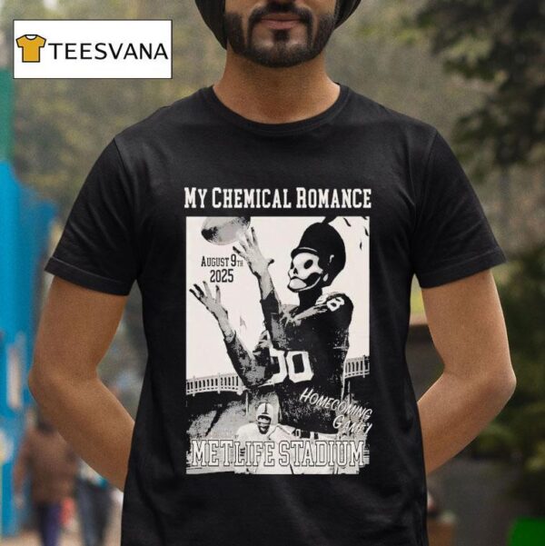 My Chemical Romance Homecoming Game Metlife Stadium August Football T Shirt