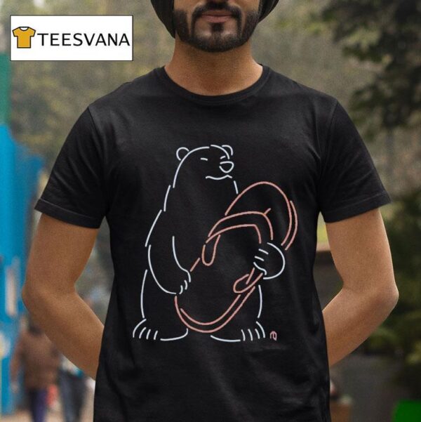 New York Mets Polar Bear Chancla Neon T Shirt