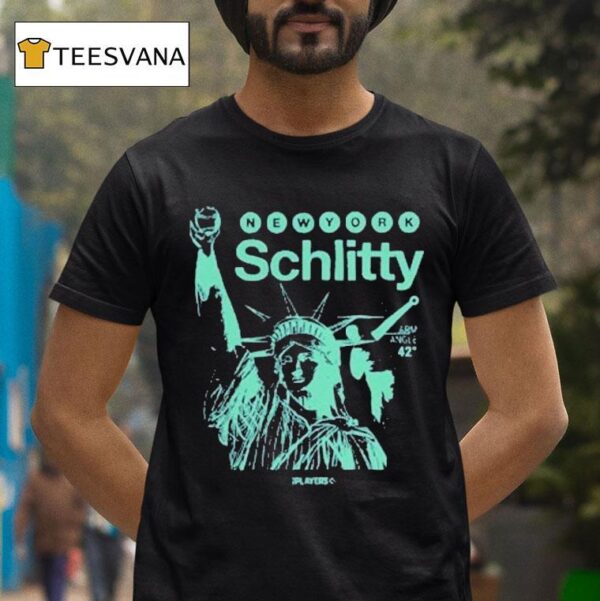 New York Yankees Schlitty Arm Angle Statue T Shirt