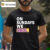 On Sundays We Skol Jj Mccarthy Minnesota Vikings T Shirt