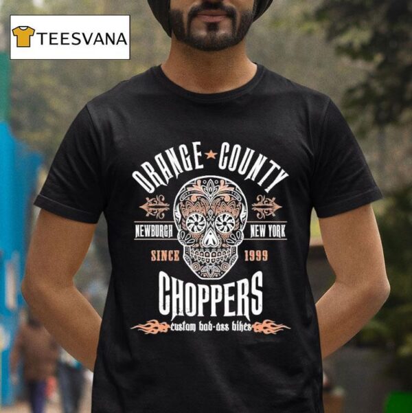Orange County Choppers Newburgh New York Sugar Skull T Shirt