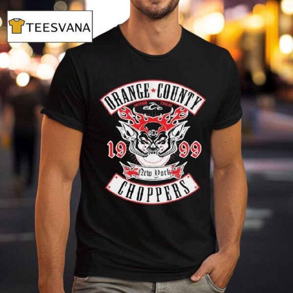 Orange County Choppers Pipes And Flames New York T Shirt