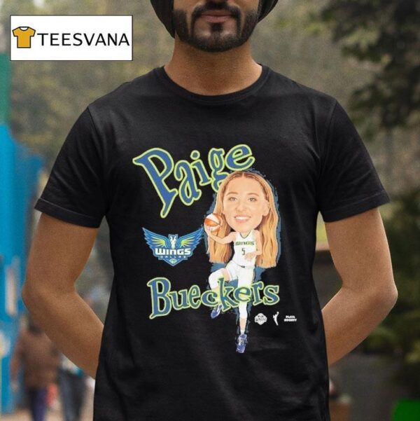 Paige Bueckers Dallas Wings Playa Society Sketch T Shirt