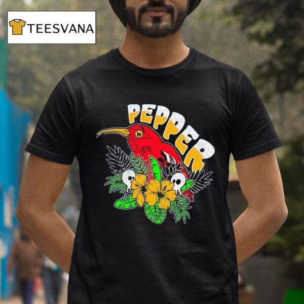 Pepper Iʻiwi Bird Sapphire T Shirt