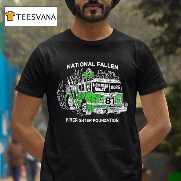 Philadelphia Eagles National Fallen Firefighters Foundation Lombard House Philly T Shirt