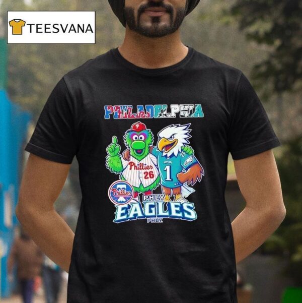 Philadelphia Phillies And Philadelphia Eagles Masco T Shirt