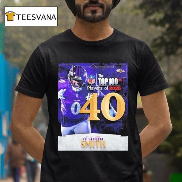 Roquan Smith Nfl Top Players Number Baltimore Ravens Linebacker American Football T Shirt