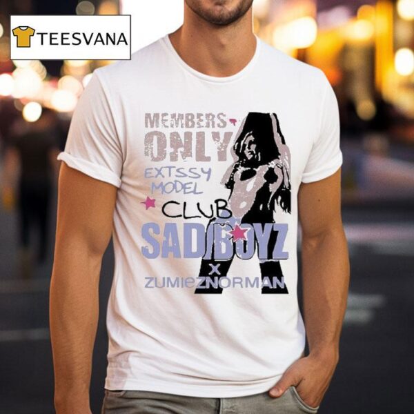 Sad Boyz X Zumiez Norman Members Only Extssy Model Club T Shirt
