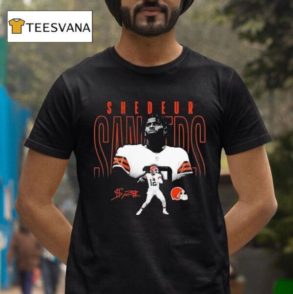 Shedeur Sanders Cleveland Browns Black Humble Shadow Player T Shirt