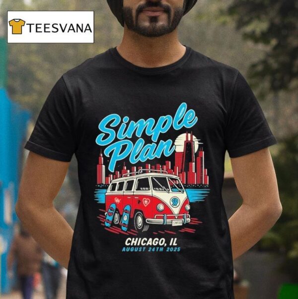 Simple Plan Tour Chicago Il T Shirt