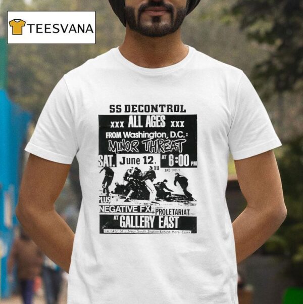 Ss Decontrol All Ages From Washington Dc Minor Threa T Shirt