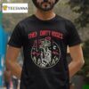 Them Dirty Roses Hands Skeleton Neon T Shirt