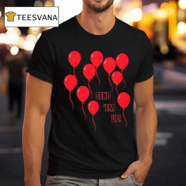 Touchdown Balloons Send Em Up T Shirt