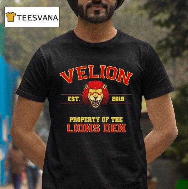 Velion Property Of The Lion S Den Est T Shirt