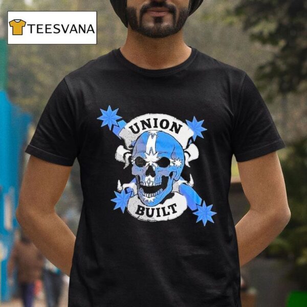 Victoria Cfmeu Union Built Fear Stops You Skull T Shirt